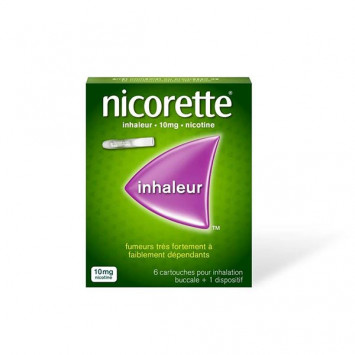 NICORETTE INHALEUR 10 mg, cartouche pour inhalation buccale – 6 cartouches
