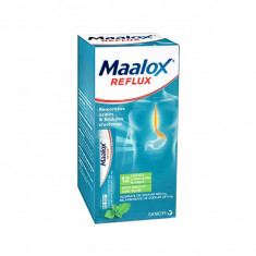 MAALOX REFLUX, SANS SUCRE, suspension buvable en sachet, édulcorée à la saccharine sodique – 12 sachets