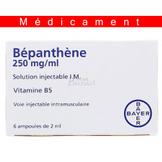 BEPANTHENE 250 mg/ml, solution injectable I.M. - 6 ampoules