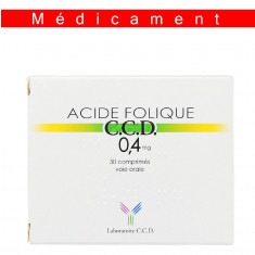 ACIDE FOLIQUE CCD 0,4 mg, comprimé