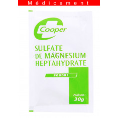 SULFATE DE MAGNESIUM HEPTAHYDRATE COOPER, poudre – 30G
